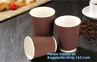 Customized Logo Printed 8oz Double Wall Paper Cup For Hot Drinks,Disposable_PE Coated Custom Paper Cups_ Paper coffee Cu