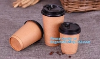 100% Biodegradable Disposable PLA Coated Coffee Paper Cup,9oz hot coffee paper cup with lids/ coffee to go cups/ oem dis